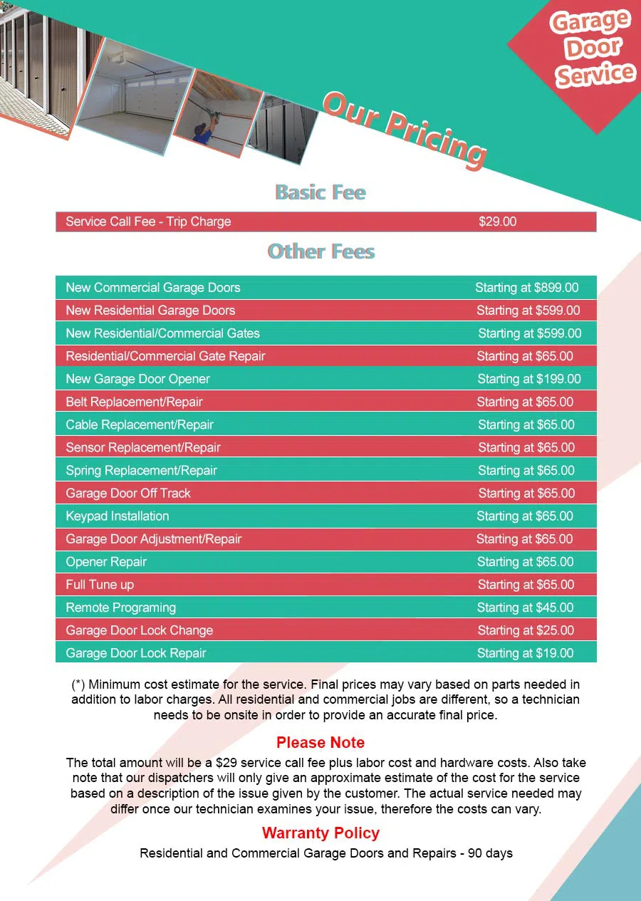 Central Garage Door Repair Service Lebanon, TN 615-537-1330